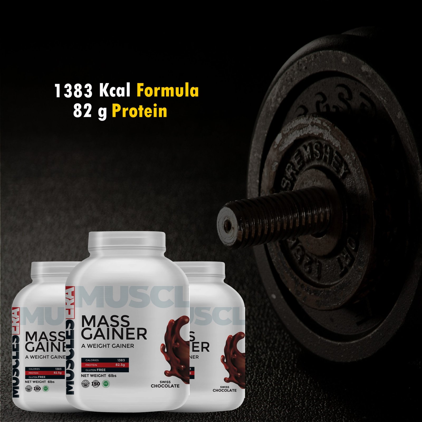 Muscles Era Weight Gainer 3kg - Swiss Chocolate | High Calorie Mass Gainer for Beginners & Fast Weight Gain - Image 4