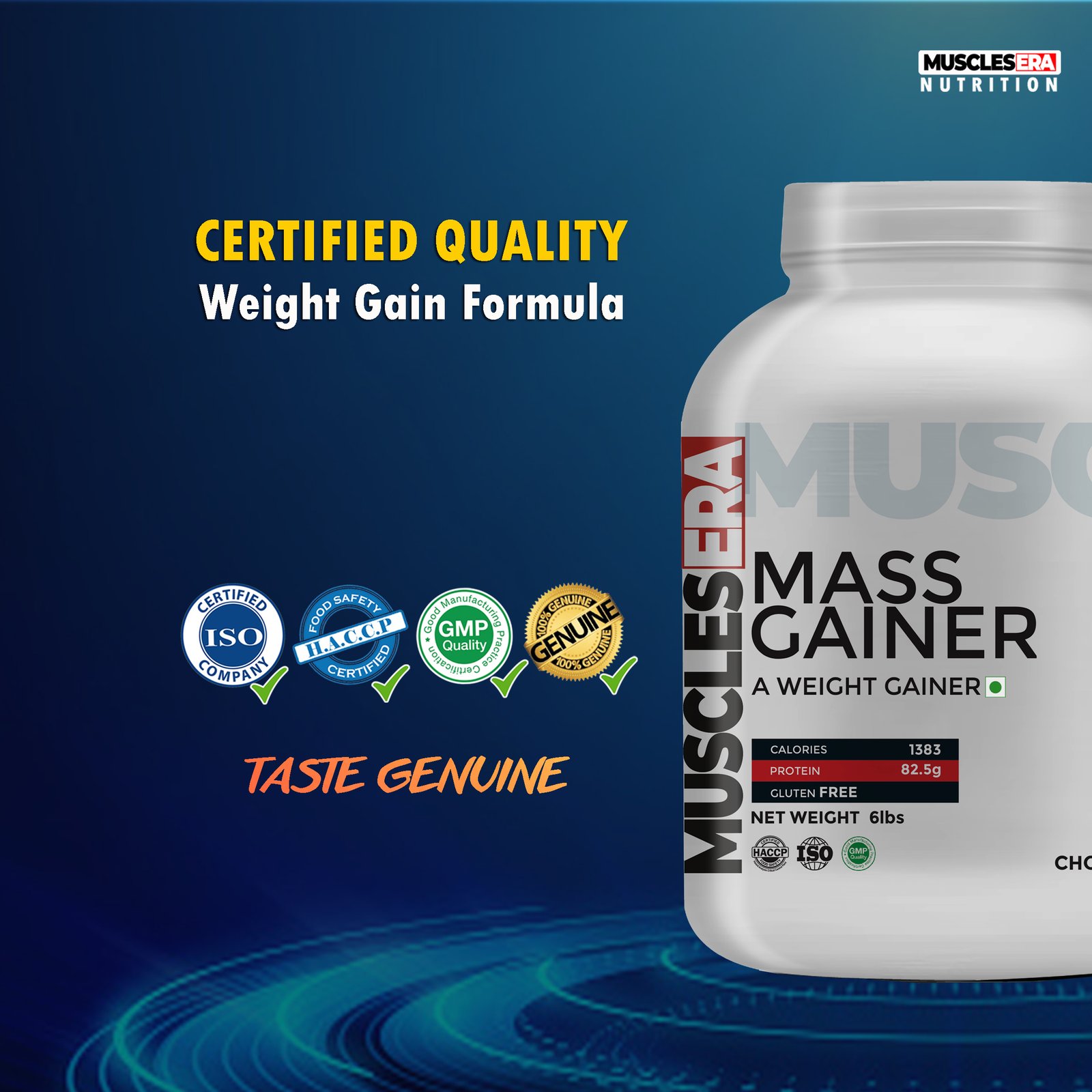 Muscles Era Weight Gainer 6 lbs Strawberry - Image 3