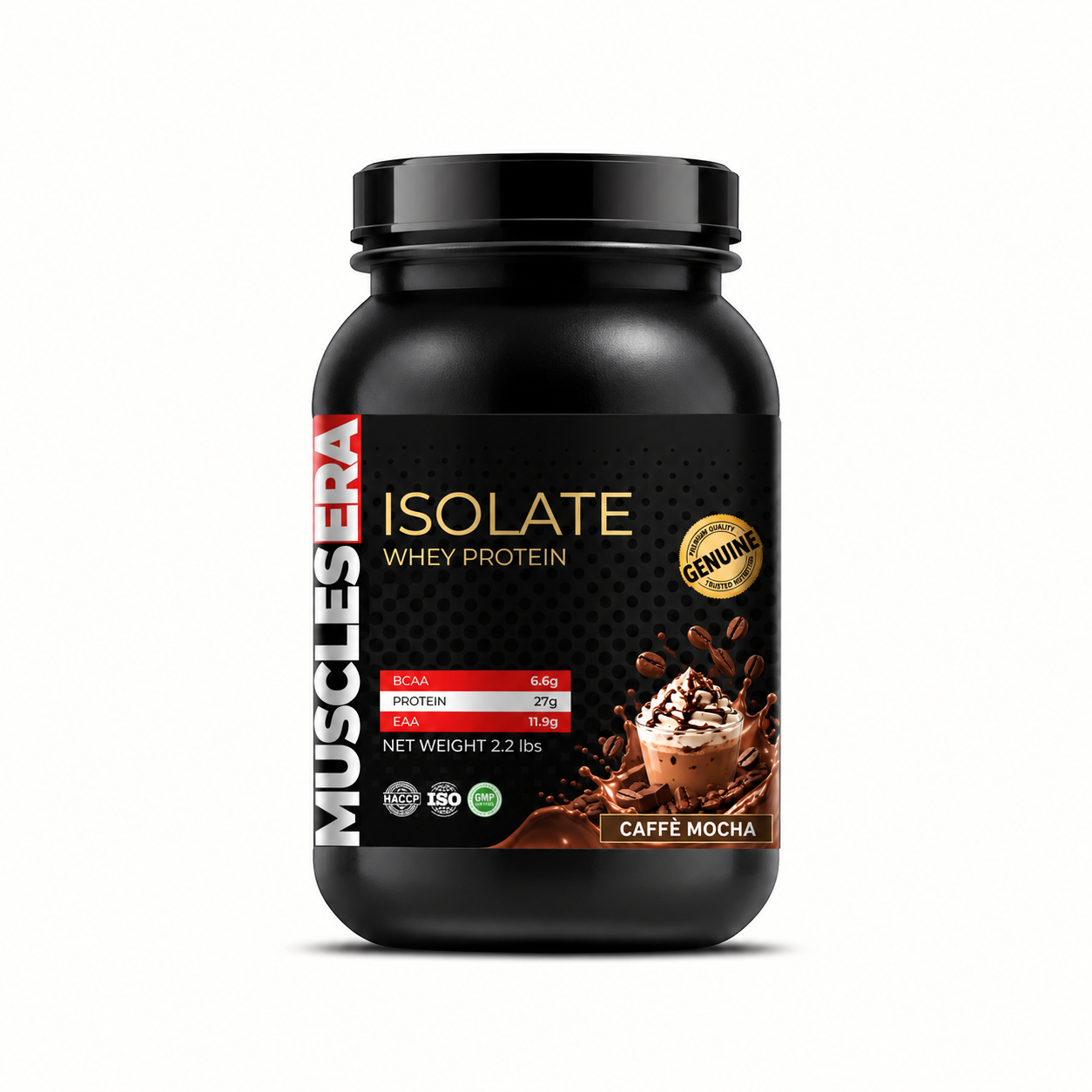 Muscles Era 100% Whey Protein Isolate 1 kg – Caffè Mocha