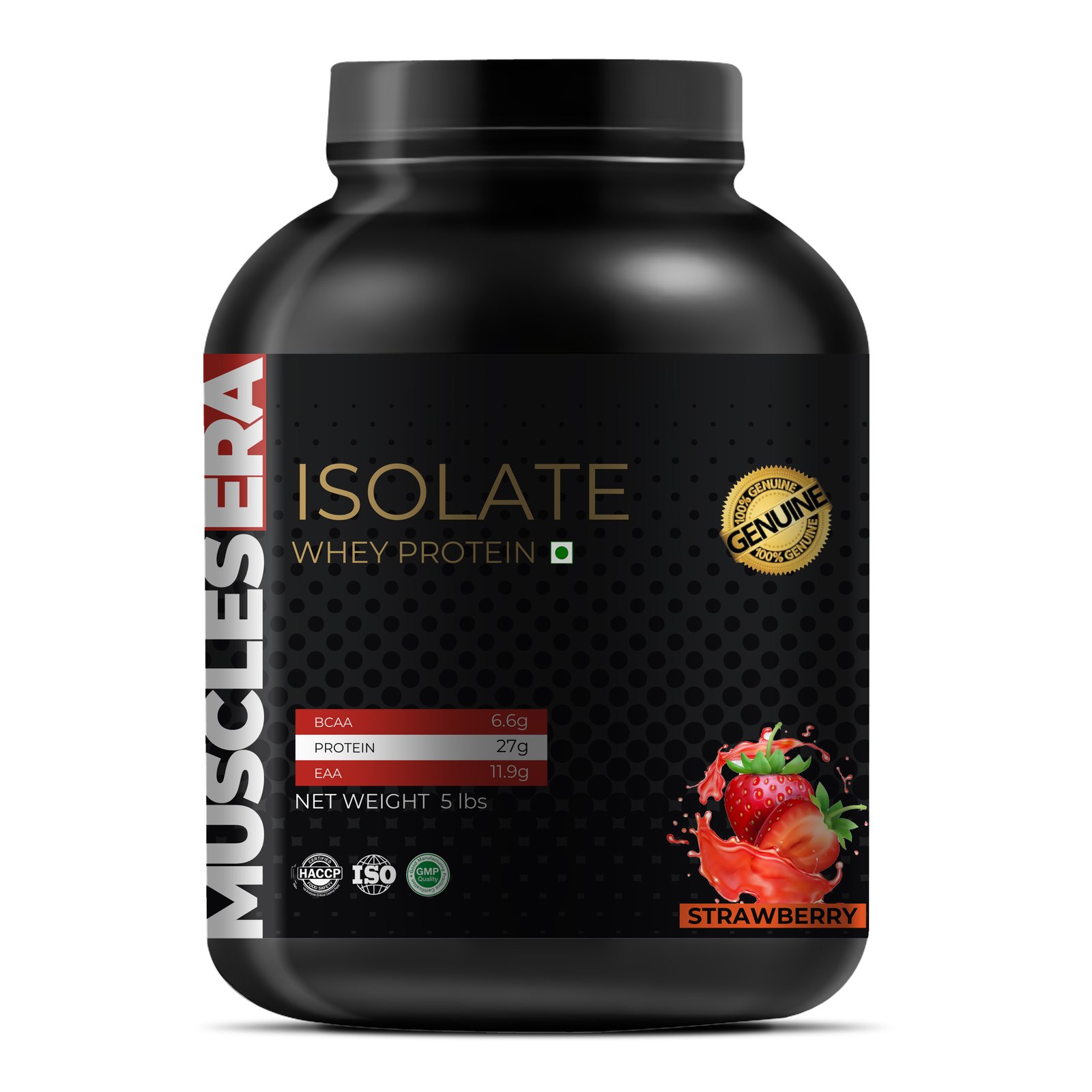 Muscles Era Whey Isolate Strawberry for Lean Muscle Growth and Recovery