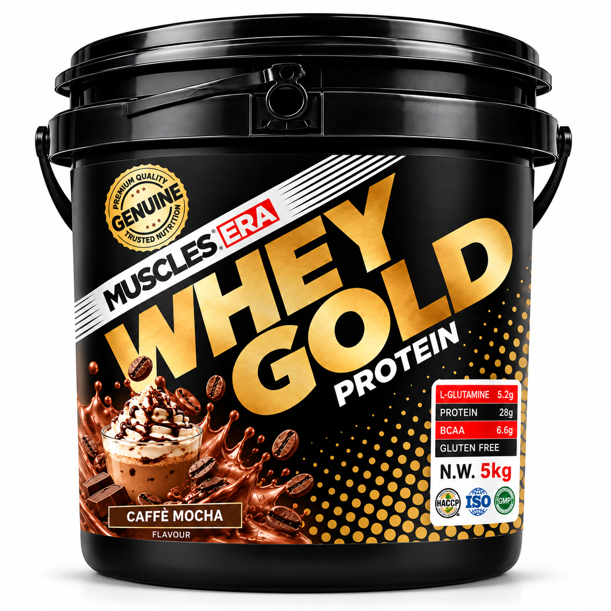 Muscles Era Whey Gold Protein 5 kg – Caffè Mocha